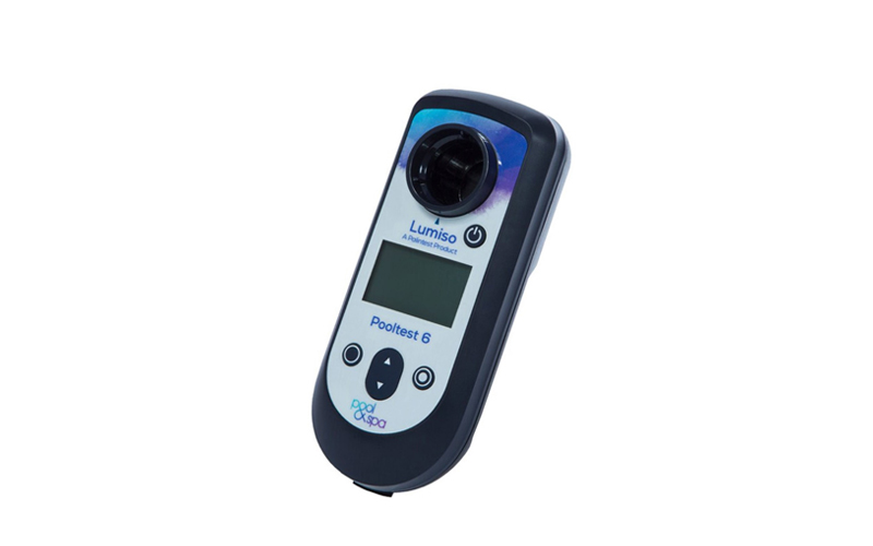 Fotómetro portátil para la medición de alcalinidad, cloro, bromo, dureza, ácido cianúrico y pH. Mejoras Energéticas